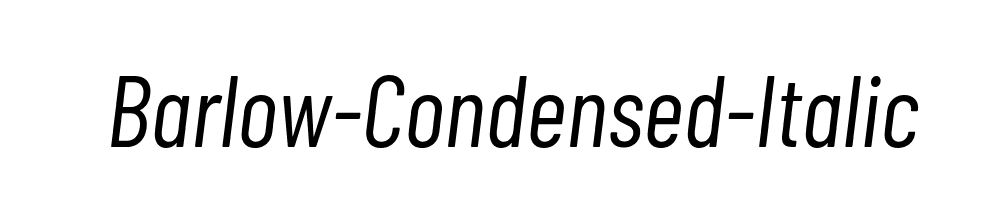 Barlow-Condensed-Italic