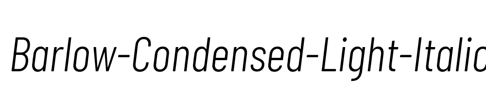 Barlow-Condensed-Light-Italic