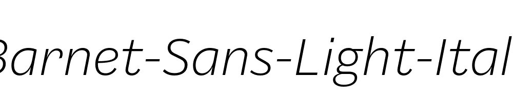 Barnet-Sans-Light-Italic