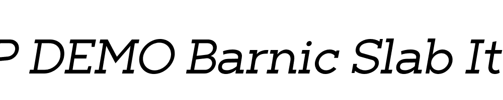 FSP DEMO Barnic Slab Italic