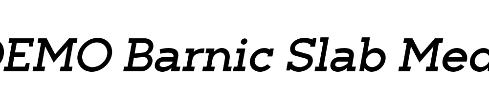 FSP DEMO Barnic Slab Med Italic