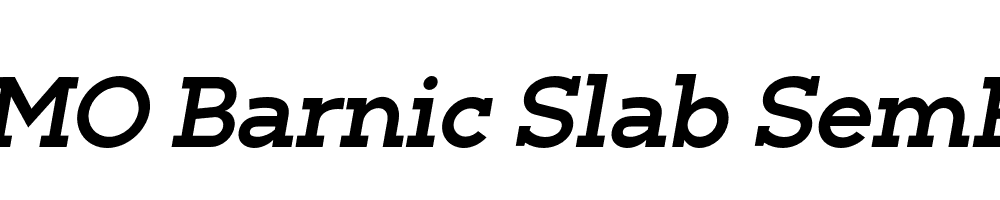 FSP DEMO Barnic Slab SemBd Italic