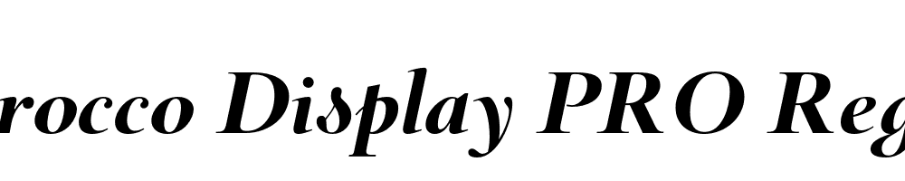  DEMO Barocco Display PRO Regular Bold Italic