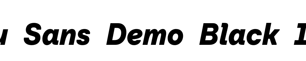 Baru-Sans-Demo-Black-Italic