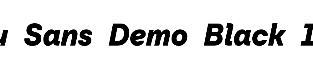 Baru-Sans-Demo-Black-Italic