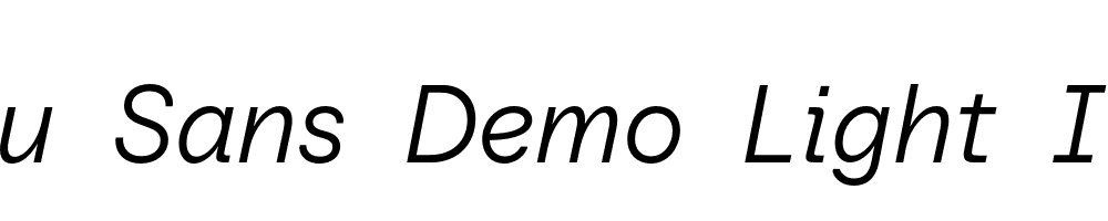 Baru-Sans-Demo-Light-Italic