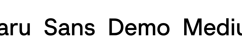 Baru-Sans-Demo-Medium