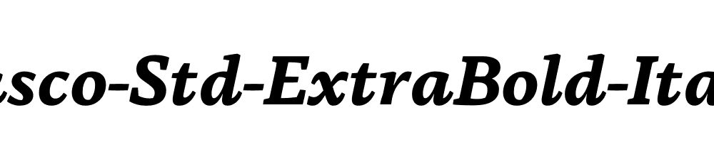 Basco-Std-ExtraBold-Italic