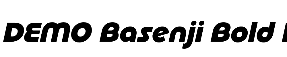 FSP DEMO Basenji Bold Italic