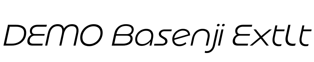 FSP DEMO Basenji ExtLt Italic