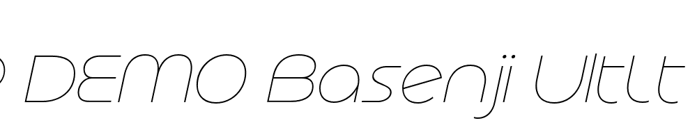 FSP DEMO Basenji UltLt Italic