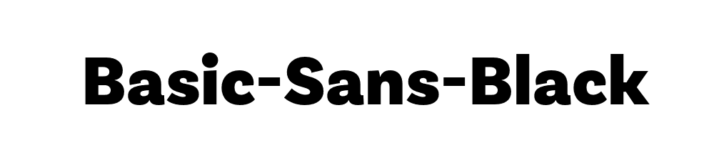 Basic-Sans-Black