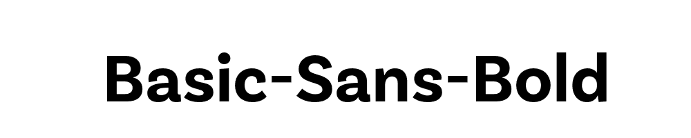 Basic-Sans-Bold