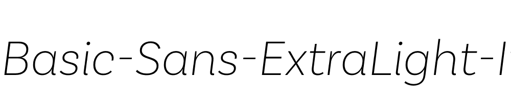 Basic-Sans-ExtraLight-It