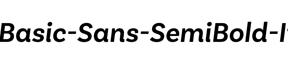 Basic-Sans-SemiBold-It