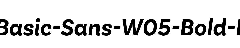 Basic-Sans-W05-Bold-It