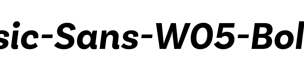 Basic Sans W05 Bold It