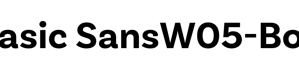 Basic Sans W05 Bold