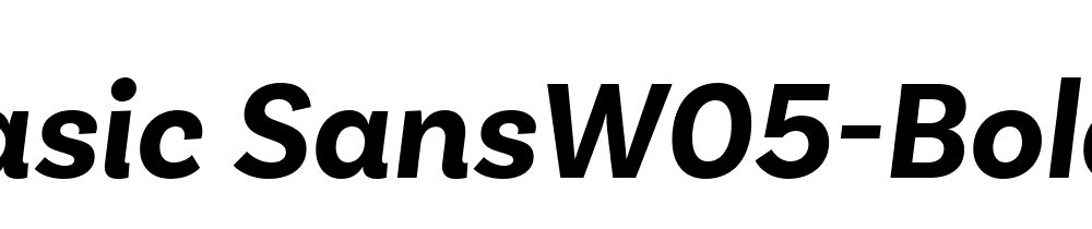 Basic Sans W05 Bold It