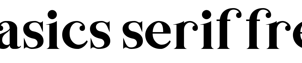 Basics Serif Free