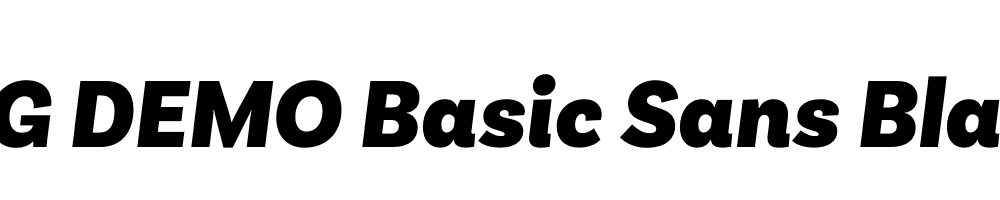  DEMO Basic Sans Black It Regular