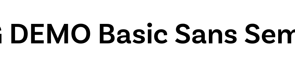  DEMO Basic Sans SemiBold Regular