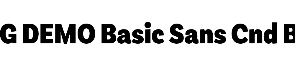  DEMO Basic Sans Cnd Black Regular