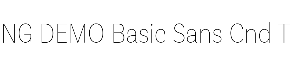  DEMO Basic Sans Cnd Thin Regular