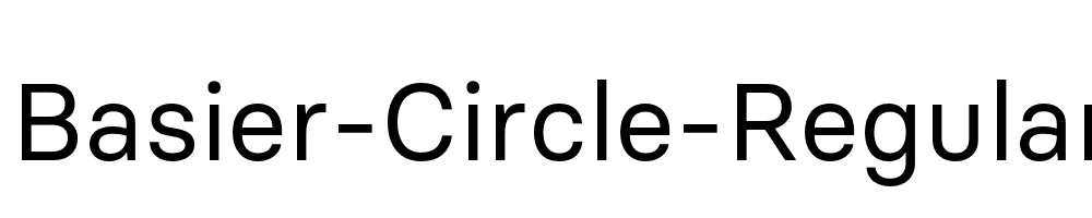 Basier-Circle-Regular