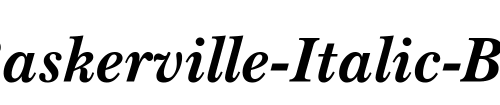 Baskerville Italic Bt