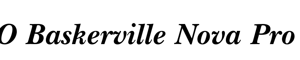 FSP DEMO Baskerville Nova Pro Bold Italic