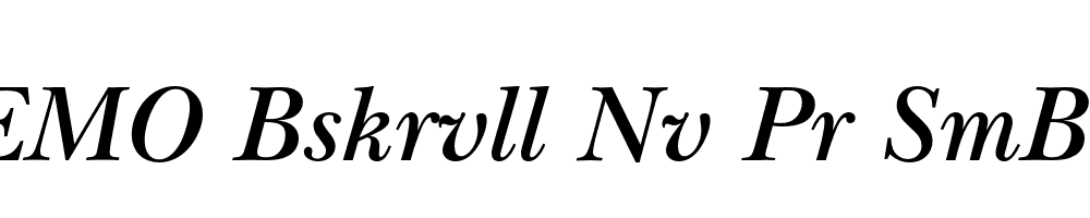 FSP DEMO Bskrvll Nv Pr SmBld Italic