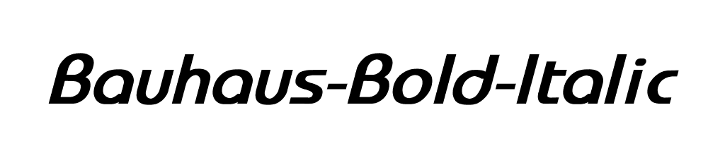 Bauhaus-Bold-Italic