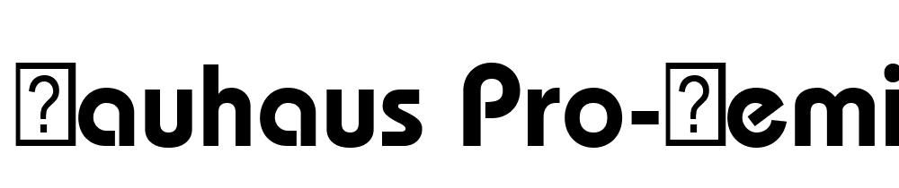 Bauhaus Pro Demi