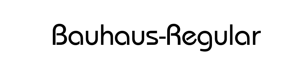 Bauhaus-Regular