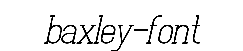 Baxley Font