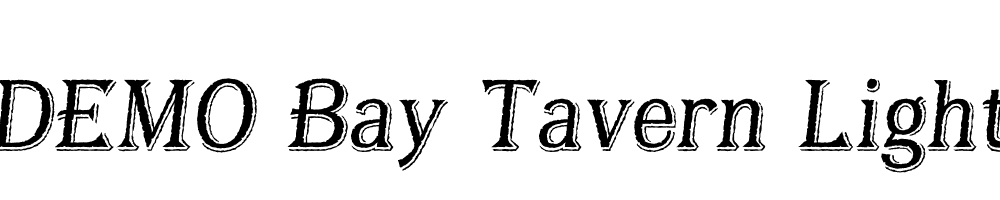 FSP DEMO Bay Tavern Light Italic