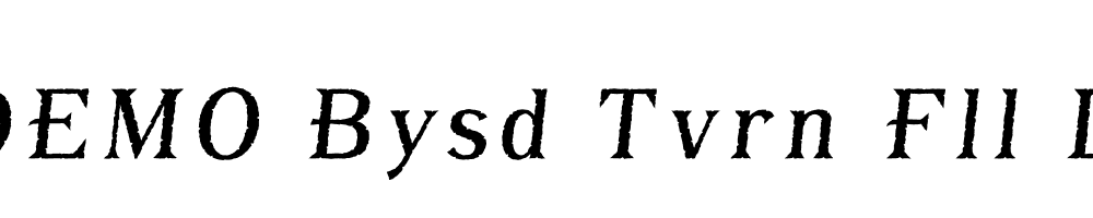 FSP DEMO Bysd Tvrn Fll L Italic