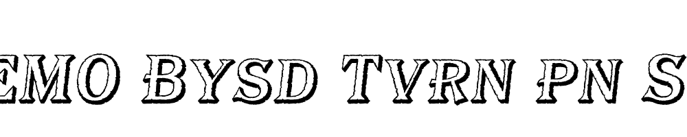 FSP DEMO Bysd Tvrn pn S Italic