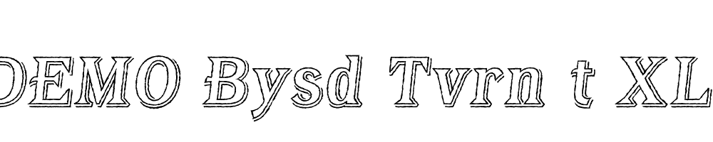 FSP DEMO Bysd Tvrn t XL Italic