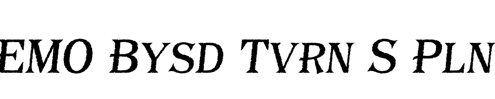 FSP DEMO Bysd Tvrn S Pln Italic