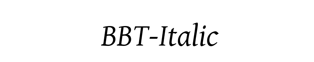 BBT-Italic