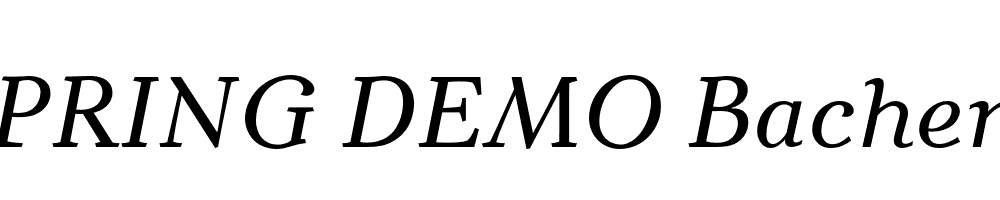  DEMO Bachenas Italic