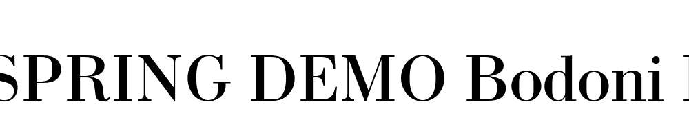  DEMO Bodoni Regular