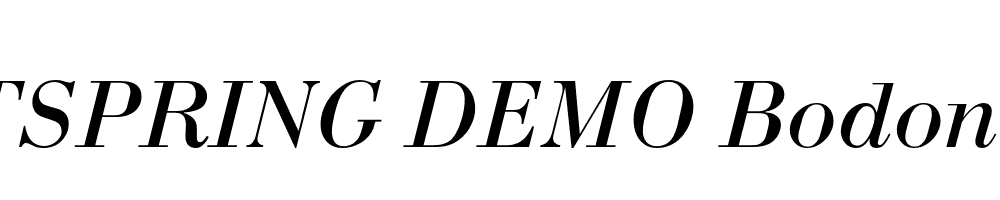  DEMO Bodoni Italic