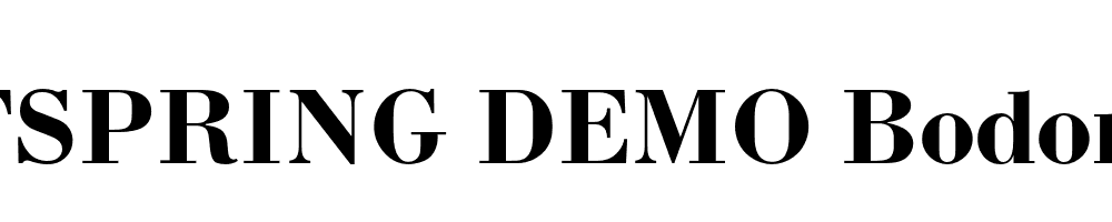  DEMO Bodoni Bold