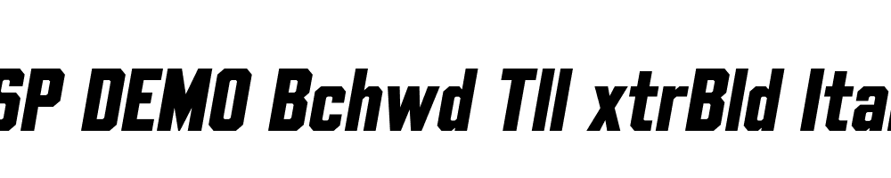 FSP DEMO Bchwd Tll xtrBld Italic