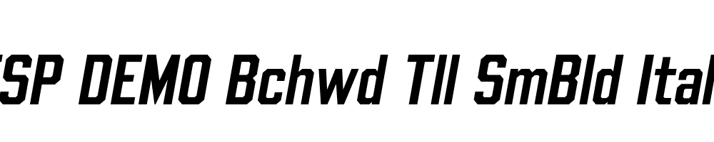 FSP DEMO Bchwd Tll SmBld Italic