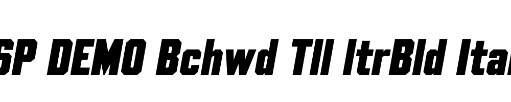 FSP DEMO Bchwd Tll ltrBld Italic