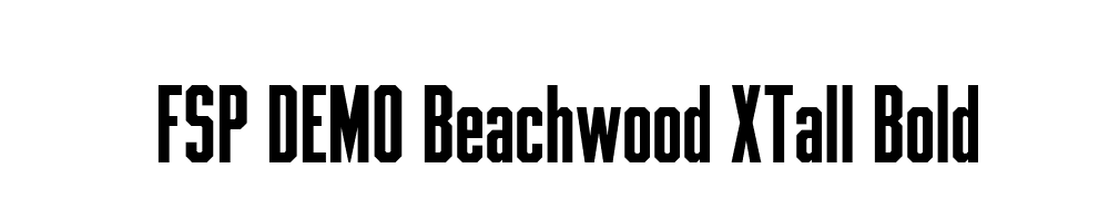 FSP DEMO Beachwood XTall Bold